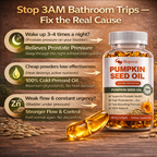 Pumpkin Seed Oil Capsules (60 pcs) — Prostate Support & Restful Sleep All Night