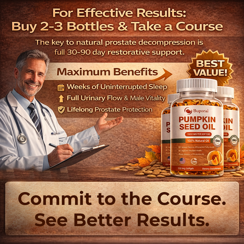 Pumpkin Seed Oil Capsules (60 pcs) — Prostate Support & Restful Sleep All Night